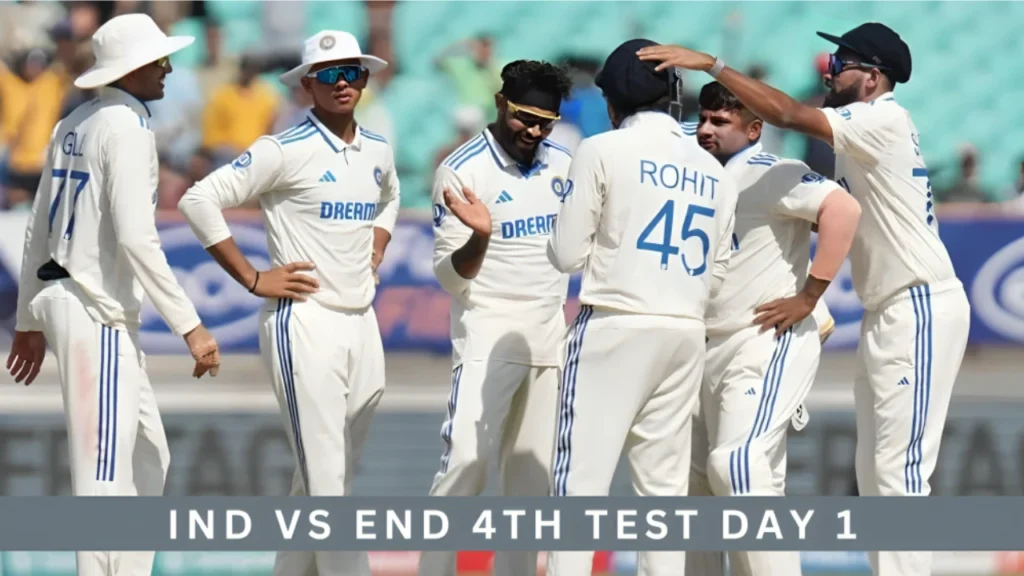 IND vs END 4th Test Day 1