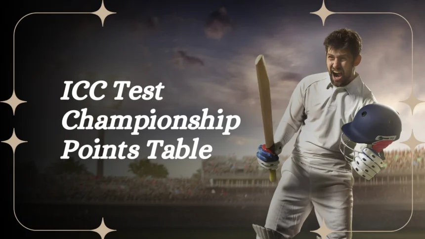 ICC Test Championship Points Table