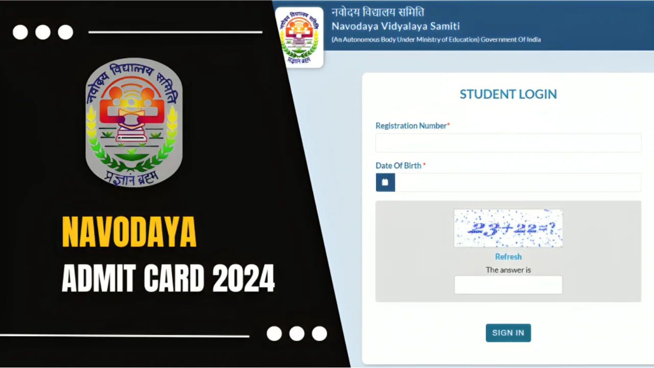 Navodaya Admit Card 2024